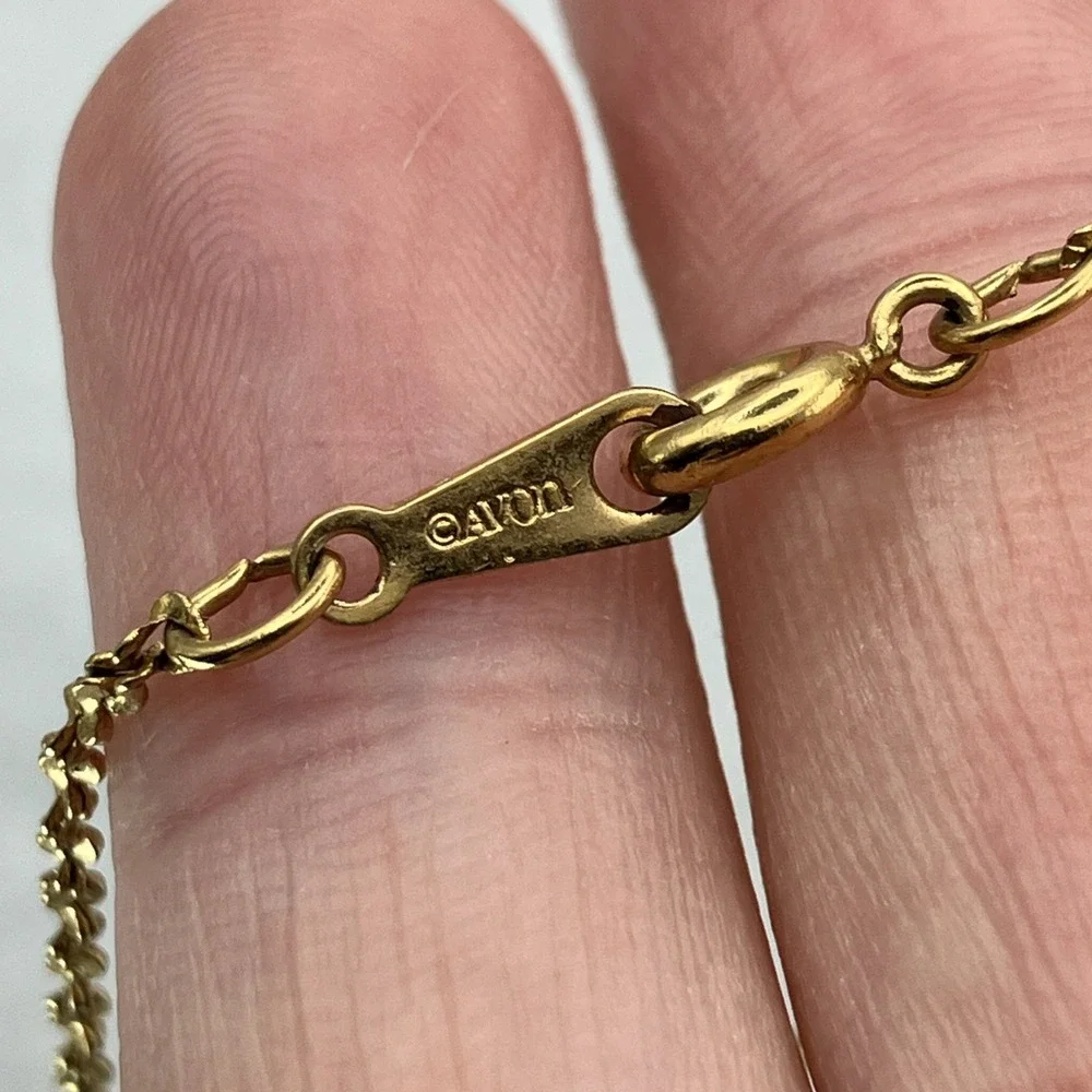 Vtg Avon Butterfly Chain Bracelet Dainty Minimalist Jewelry 6.5